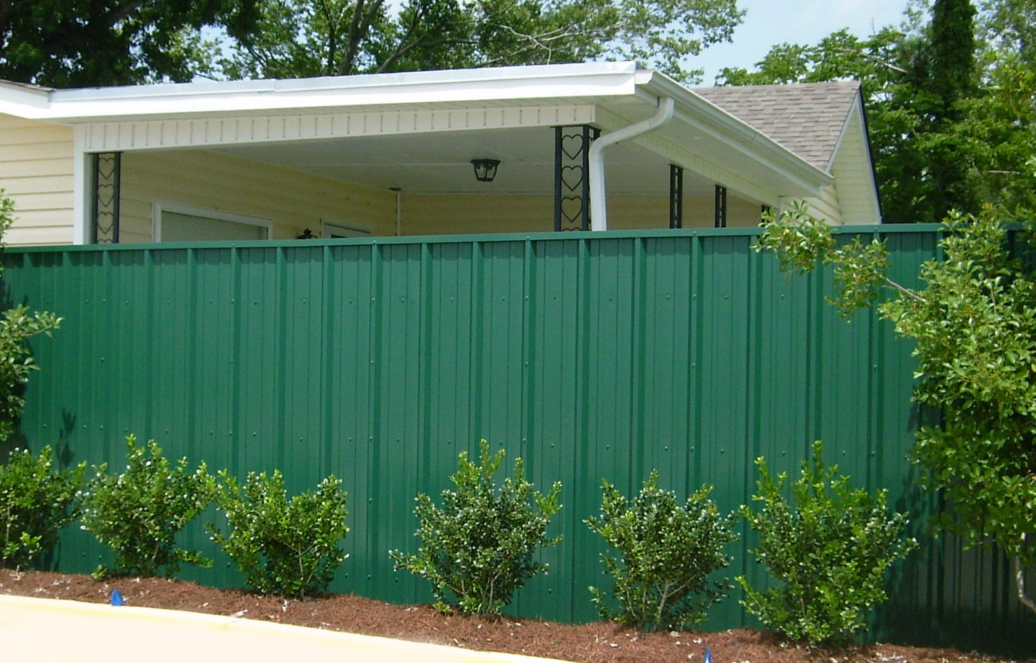 Green R Panel Fence